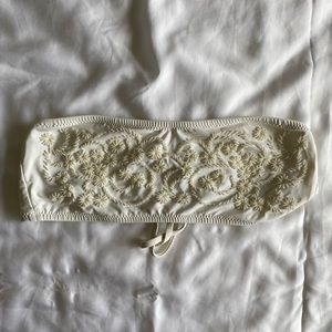 J. Crew beaded bandeau swim top